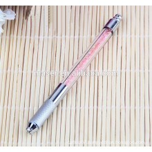 Manuel Eyebrow Tattooing Pen/3D Crystal Microblading Pens/Mist Blades Curved Microblading Hand Tools